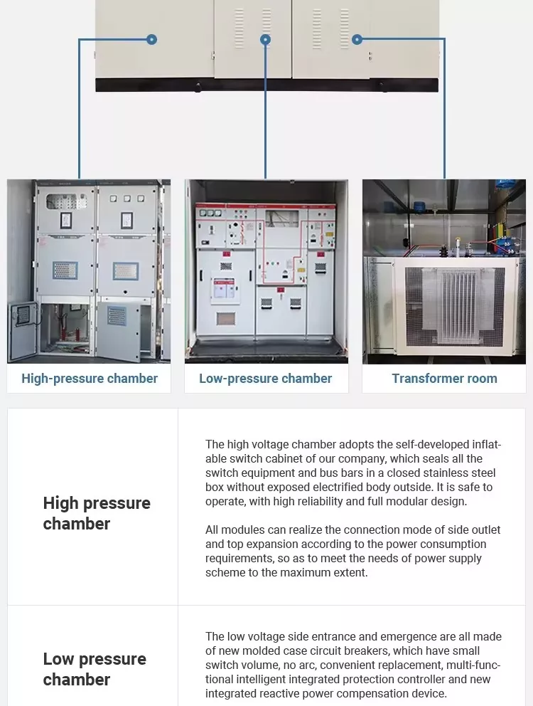 American Type Combined Transformer Compact Substation